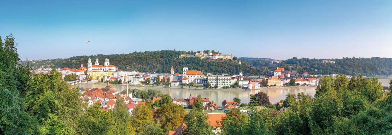 Panorama Dreiflüssestadt Passau &copy; Comofoto-stock.adobe.com